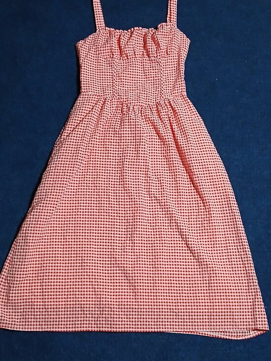 Dresses & Skirts - Wild Fable Red Tiny Checkered Summer Dress with Straps  XXS  NWOT